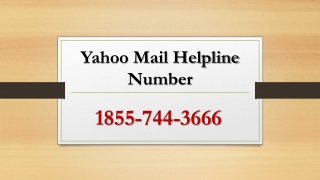 Connect With Yahoo Mail Help Number 1855-744-3666