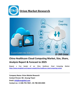 China Healthcare Cloud Computing Market Growth, Size, Share, Industry Report and Forecast 2019-2025