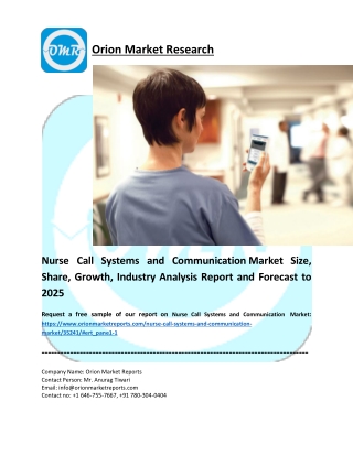 Nurse Call Systems and Communication Market pdf