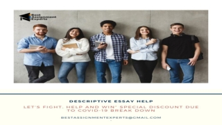 Online Descriptive Essay Assignment Help |Best Assignment Help