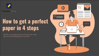 How to get a perfect paper in 4 steps - CheapestEssay.com