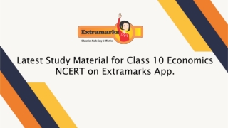 Study Economic Applications ICSE Class 10 Syllabus from Videos on Extramarks