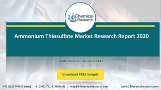 Ammonium Thiosulfate Market Research Report 2020