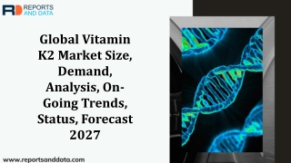vitamin k2 Market: Sales, Consumption, Demand and Forecast 2020-2027