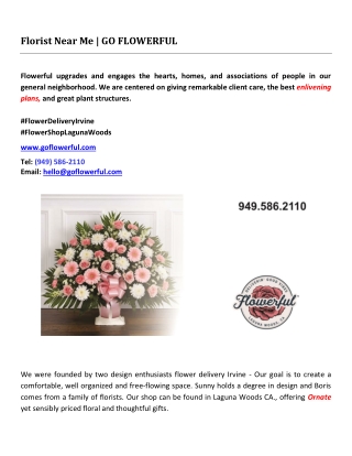 Florist Near Me | GO FLOWERFUL