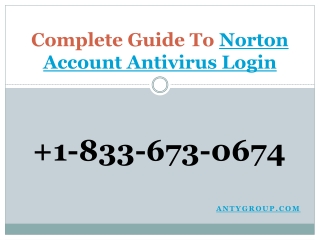 Complete Guide To Norton Account Antivirus Login