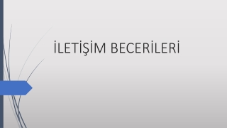 İletişim Becerileri Eğitimi