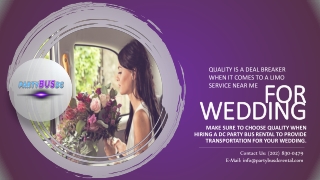 Quality Is a Deal Breaker When It Comes to a Limo Service Near Me for Wedding