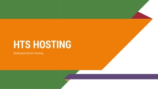 Dedicated Server Hosting