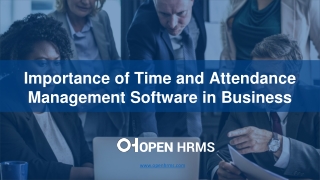 Importance of Time and Attendance Management Software in Business