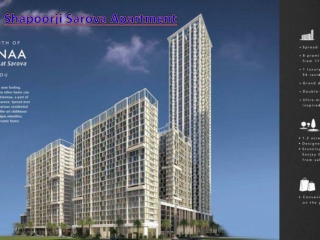 SHAPOORJI PALLONJI SAROVA is Offering Luxury Apartment in Pune