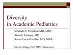 Diversity in Academic Pediatrics