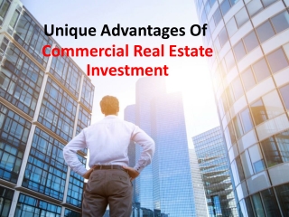 Some Advantages Of Commercial Real Estate Investment