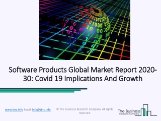 Software Products Market Size, share, Growth Trends and Segments Forecast 2020