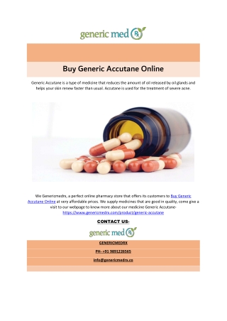 Buy Generic Accutane Online