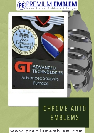 Custom Car Emblem & Badges | Ideal For Brand Promotion