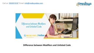 Difference between Modifiers and Unlisted Code