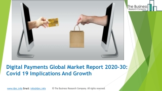 Digital Payments Market (Impact Of Covid-19) Industry Overview And Forecast 2023