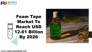 Foam Tape Market  Analysis, Size, Growth rate and Forecasts to 2026