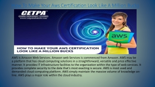 How To Make Your Aws Online Course Look Like A Million Bucks