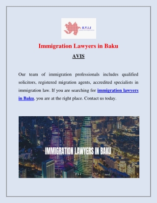 Highly Experienced Immigration Lawyers in Baku