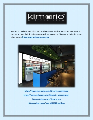 Hair Courses in Kuala Lumpur, Malaysia - |(KIMARIE GROUP)