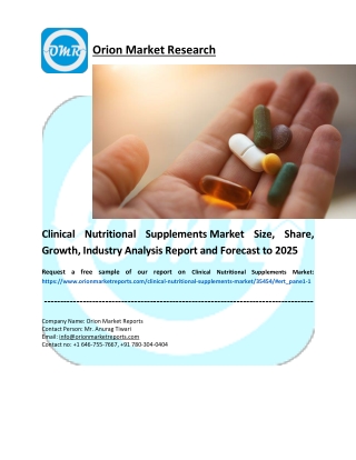 Clinical Nutritional Supplements Market