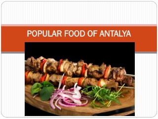 Popular Food in Antalya