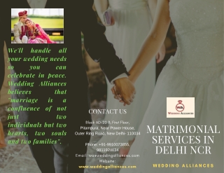 Know Your Matrimonial Services In Delhi NCR