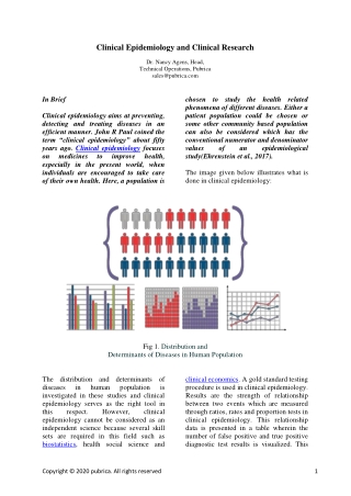 Clinical Epidemiology and Clinical Research – Pubrica