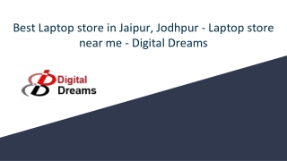 Best Laptop store in Jaipur, Jodhpur - Laptop store near me - Digital Dreams