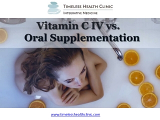 Vitamin C IV vs. Oral Supplementation