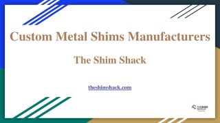 Custom Metal Shims Manufacturers