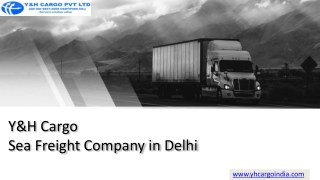 Sea freight company in delhi
