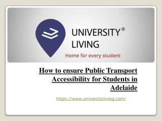 How to ensure public transport accessibility for students in Adelaide