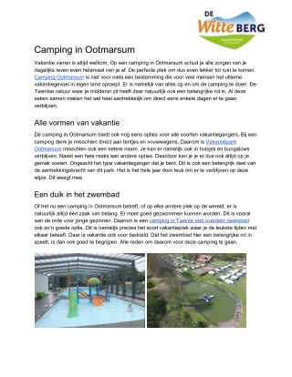 Camping Ootmarsum