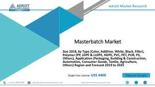 Masterbatch Market Size & Share 2020 Research Analysis and Industry Forecast to 2025