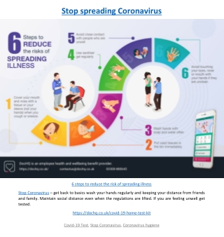 Stop spreading Coronavirus