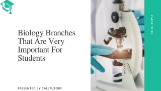 Biology Branches That Are Very Important For Students
