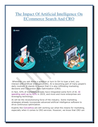 The Impact Of Artificial Intelligence On ECommerce Search And CRO