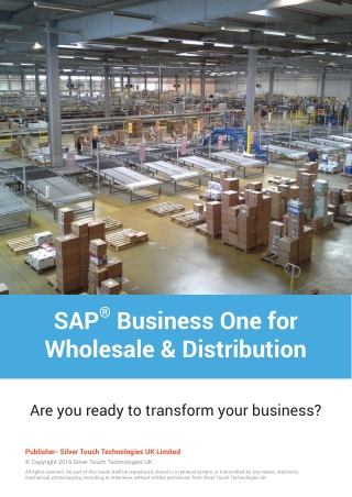 SAP Business One For Wholesale Distribution