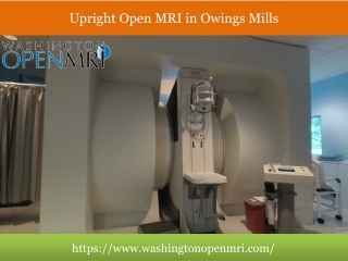 Upright Open MRI in Owings Mills