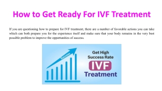 How to Get Ready For IVF Treatment