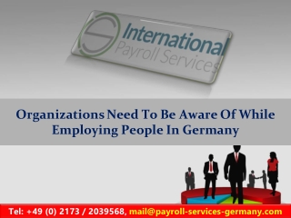 Organizations Need To Be Aware Of While Employing People In Germany