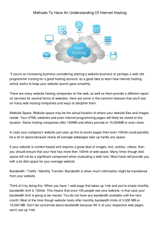 Website hosting