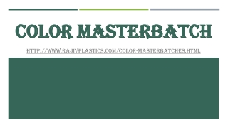 Color Masterbatch