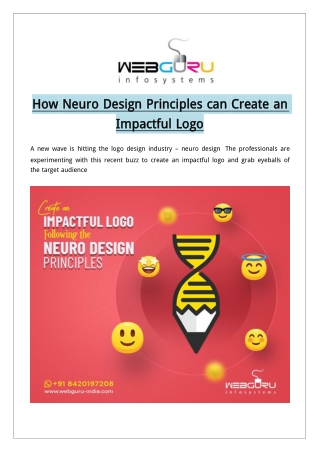 How Neuro Design Principles can Create an Impactful Logo