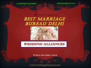 Look Your Best Marriage Bureau Delhi