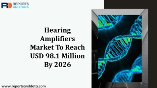 Hearing Amplifiers Market Industry Report 2019 Potential Growth, Share, Demand And Forecast Till 2026