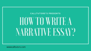 How To Write A Narrative Essay?